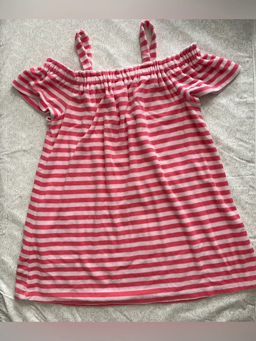 Disney Animators Collection Moana Striped Cover Up Dress Girls 7/8 Striped